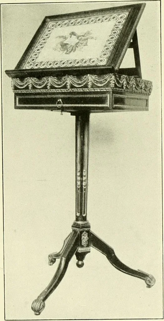 An illustration from An historical guide to French interiors, furniture, decoration, woodwork & allied arts during the last half of the seventeenth century, the whole of the eighteenth century, and the earlier part of the nineteenth, 1903, leaf 360