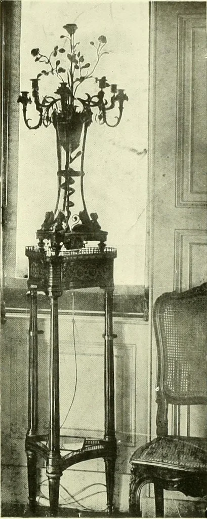 An illustration from An historical guide to French interiors, furniture, decoration, woodwork & allied arts during the last half of the seventeenth century, the whole of the eighteenth century, and the earlier part of the nineteenth, 1903, leaf 361
