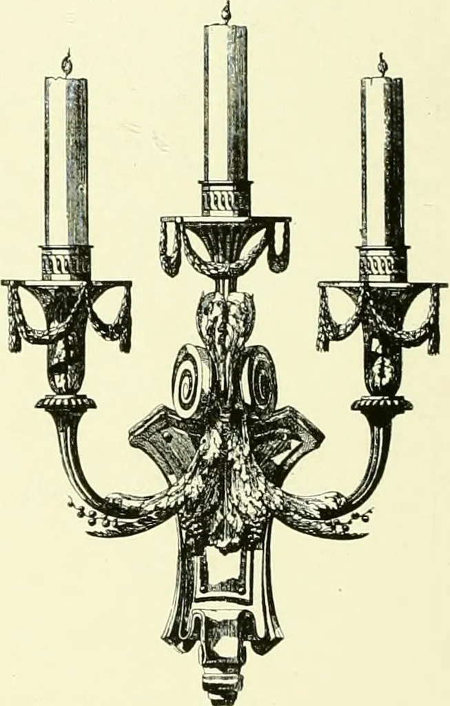 An illustration from An historical guide to French interiors, furniture, decoration, woodwork & allied arts during the last half of the seventeenth century, the whole of the eighteenth century, and the earlier part of the nineteenth, 1903, leaf 361