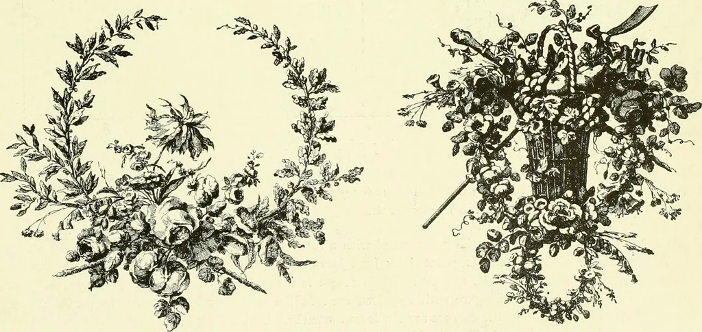 An illustration from An historical guide to French interiors, furniture, decoration, woodwork & allied arts during the last half of the seventeenth century, the whole of the eighteenth century, and the earlier part of the nineteenth, 1903, leaf 362