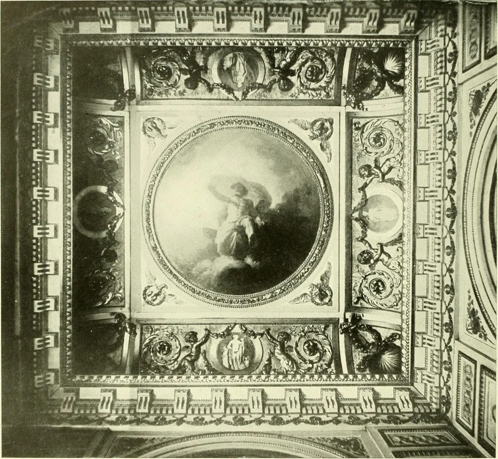 An illustration from An historical guide to French interiors, furniture, decoration, woodwork & allied arts during the last half of the seventeenth century, the whole of the eighteenth century, and the earlier part of the nineteenth, 1903, leaf 363