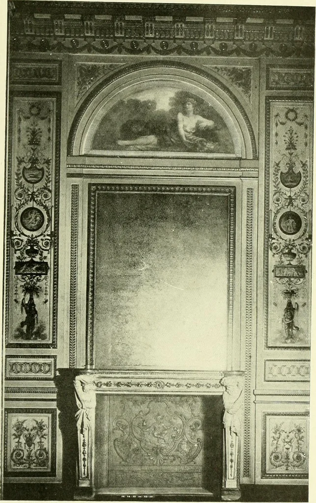 An illustration from An historical guide to French interiors, furniture, decoration, woodwork & allied arts during the last half of the seventeenth century, the whole of the eighteenth century, and the earlier part of the nineteenth, 1903, leaf 364