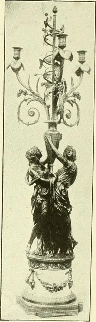 An illustration from An historical guide to French interiors, furniture, decoration, woodwork & allied arts during the last half of the seventeenth century, the whole of the eighteenth century, and the earlier part of the nineteenth, 1903, leaf 364