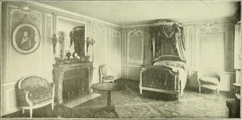 An illustration from An historical guide to French interiors, furniture, decoration, woodwork & allied arts during the last half of the seventeenth century, the whole of the eighteenth century, and the earlier part of the nineteenth, 1903, leaf 365