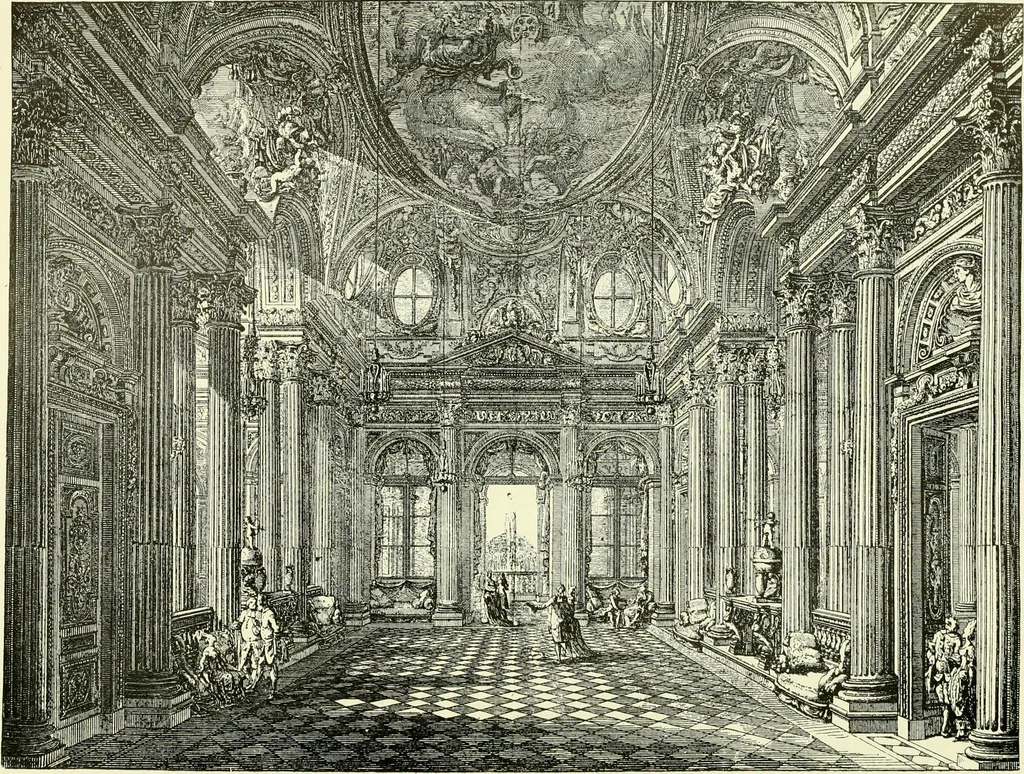 An illustration from An historical guide to French interiors, furniture, decoration, woodwork & allied arts during the last half of the seventeenth century, the whole of the eighteenth century, and the earlier part of the nineteenth, 1903, leaf 369