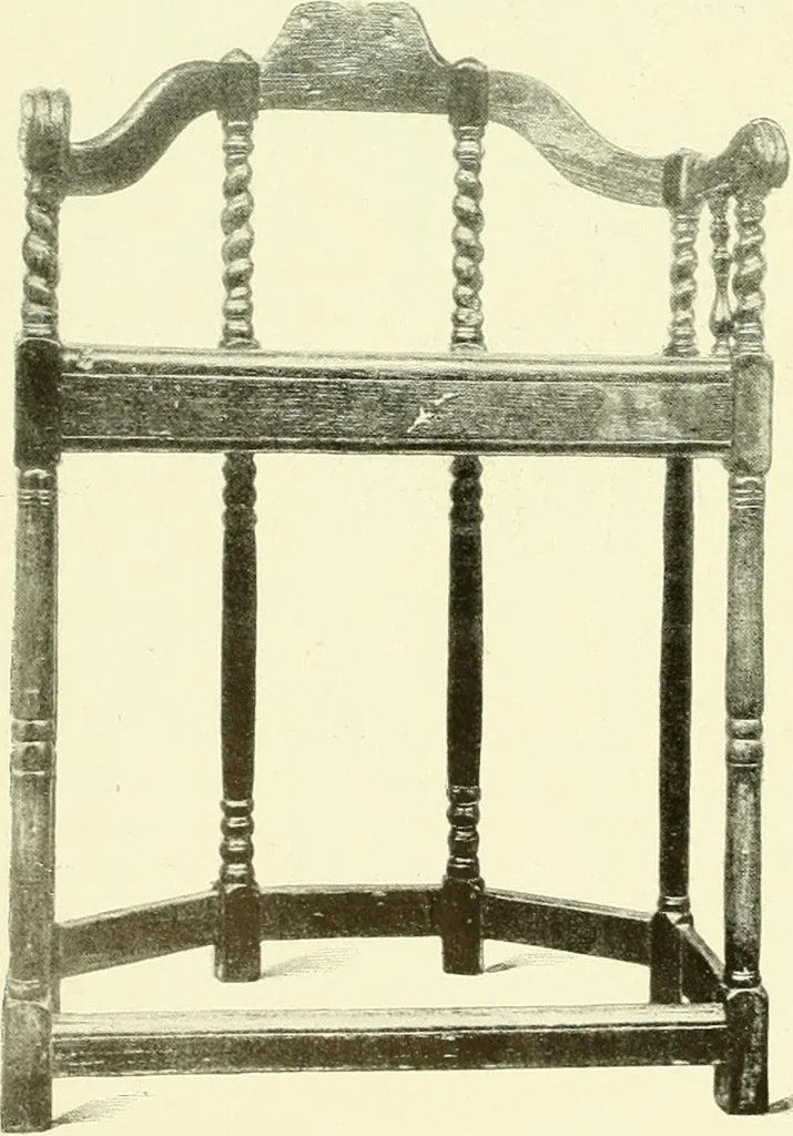 An illustration from An historical guide to French interiors, furniture, decoration, woodwork & allied arts during the last half of the seventeenth century, the whole of the eighteenth century, and the earlier part of the nineteenth, 1903, leaf 37