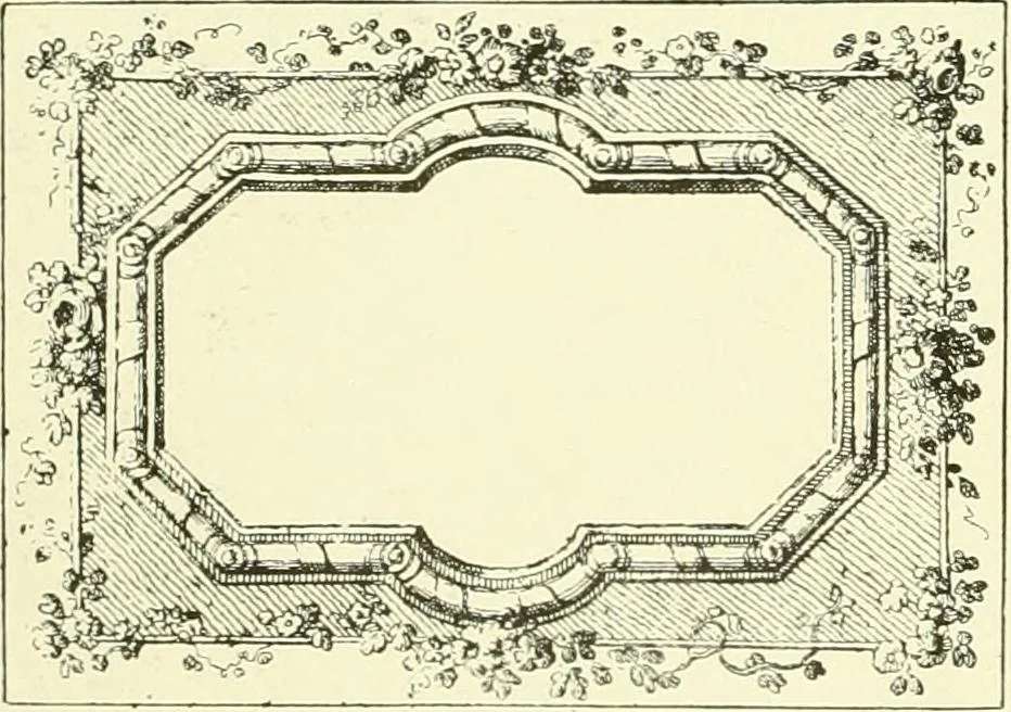 An illustration from An historical guide to French interiors, furniture, decoration, woodwork & allied arts during the last half of the seventeenth century, the whole of the eighteenth century, and the earlier part of the nineteenth, 1903, leaf 371
