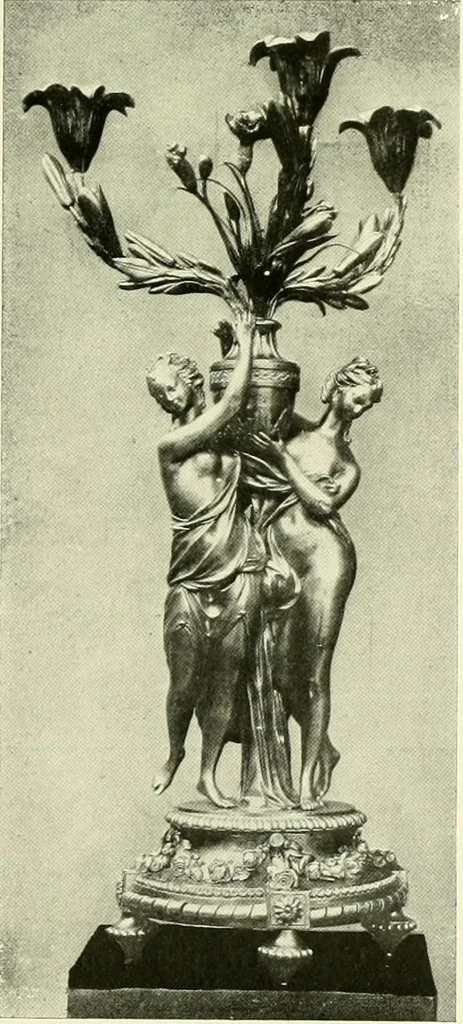 An illustration from An historical guide to French interiors, furniture, decoration, woodwork & allied arts during the last half of the seventeenth century, the whole of the eighteenth century, and the earlier part of the nineteenth, 1903, leaf 374