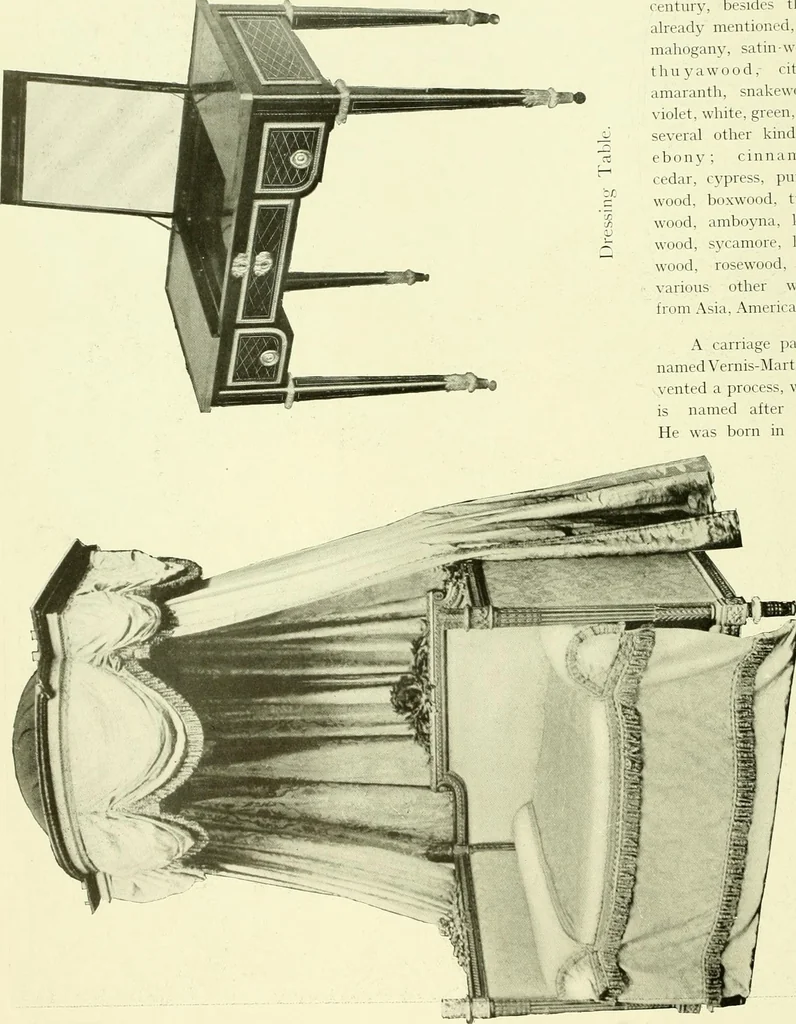 An illustration from An historical guide to French interiors, furniture, decoration, woodwork & allied arts during the last half of the seventeenth century, the whole of the eighteenth century, and the earlier part of the nineteenth, 1903, leaf 379