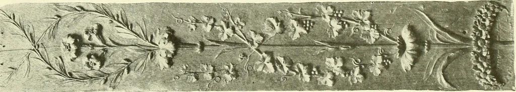 An illustration from An historical guide to French interiors, furniture, decoration, woodwork & allied arts during the last half of the seventeenth century, the whole of the eighteenth century, and the earlier part of the nineteenth, 1903, leaf 386