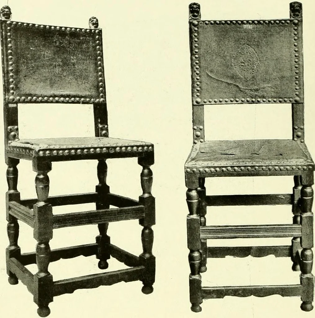 An illustration from An historical guide to French interiors, furniture, decoration, woodwork & allied arts during the last half of the seventeenth century, the whole of the eighteenth century, and the earlier part of the nineteenth, 1903, leaf 39