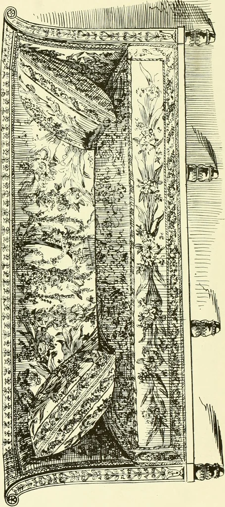 An illustration from An historical guide to French interiors, furniture, decoration, woodwork & allied arts during the last half of the seventeenth century, the whole of the eighteenth century, and the earlier part of the nineteenth, 1903, leaf 404