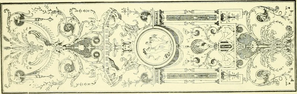 An illustration from An historical guide to French interiors, furniture, decoration, woodwork & allied arts during the last half of the seventeenth century, the whole of the eighteenth century, and the earlier part of the nineteenth, 1903, leaf 409