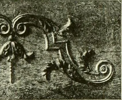 An illustration from An historical guide to French interiors, furniture, decoration, woodwork & allied arts during the last half of the seventeenth century, the whole of the eighteenth century, and the earlier part of the nineteenth, 1903, leaf 48