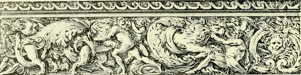 An illustration from An historical guide to French interiors, furniture, decoration, woodwork & allied arts during the last half of the seventeenth century, the whole of the eighteenth century, and the earlier part of the nineteenth, 1903, leaf 59