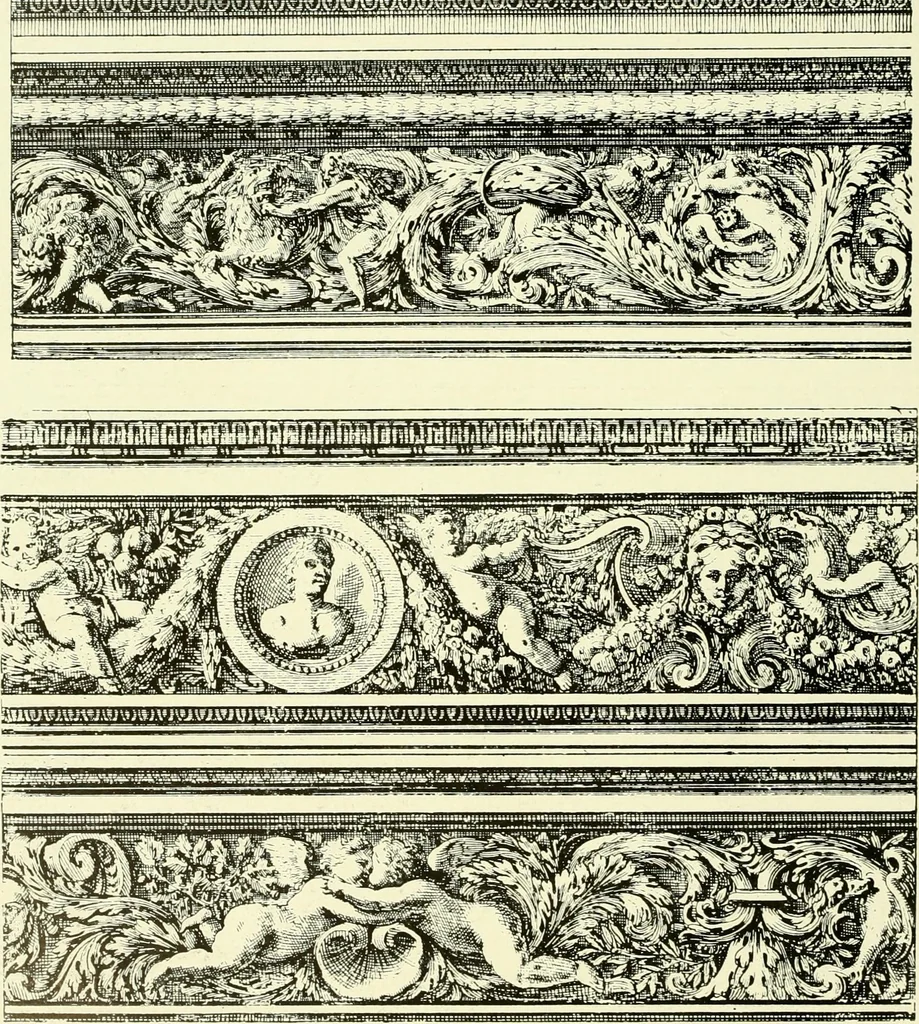 An illustration from An historical guide to French interiors, furniture, decoration, woodwork & allied arts during the last half of the seventeenth century, the whole of the eighteenth century, and the earlier part of the nineteenth, 1903, leaf 59