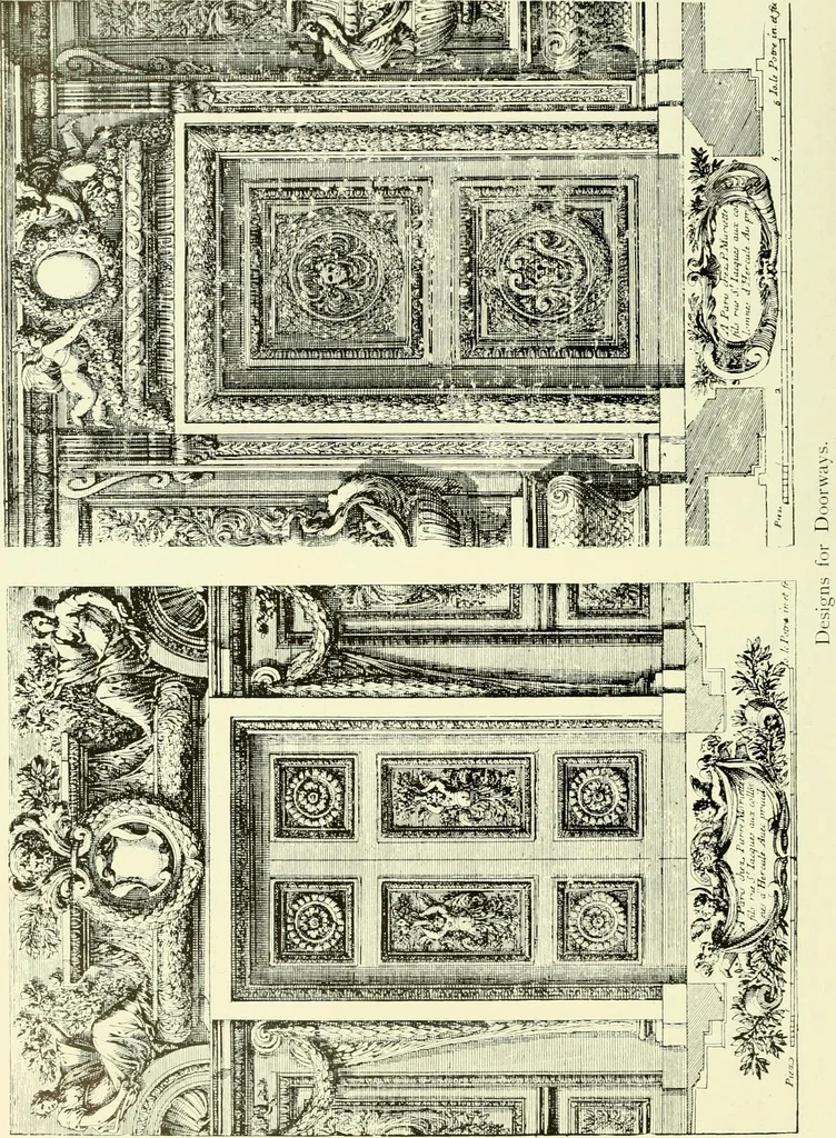 An illustration from An historical guide to French interiors, furniture, decoration, woodwork & allied arts during the last half of the seventeenth century, the whole of the eighteenth century, and the earlier part of the nineteenth, 1903, leaf 63