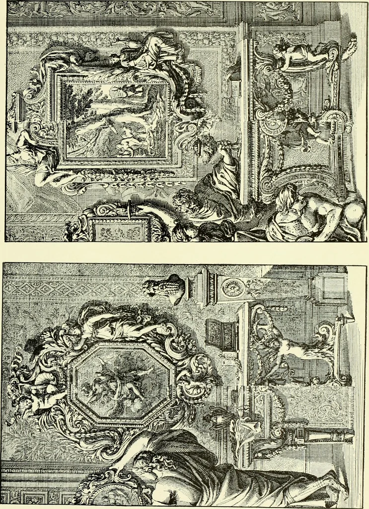 An illustration from An historical guide to French interiors, furniture, decoration, woodwork & allied arts during the last half of the seventeenth century, the whole of the eighteenth century, and the earlier part of the nineteenth, 1903, leaf 86