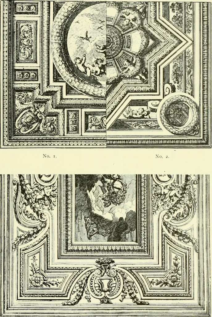 An illustration from An historical guide to French interiors, furniture, decoration, woodwork & allied arts during the last half of the seventeenth century, the whole of the eighteenth century, and the earlier part of the nineteenth, 1903, leaf 90