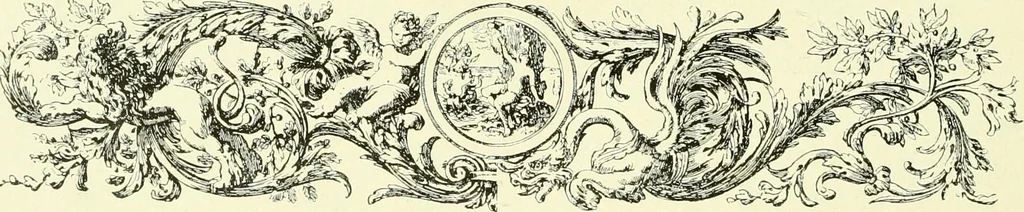 An illustration from An historical guide to French interiors, furniture, decoration, woodwork & allied arts during the last half of the seventeenth century, the whole of the eighteenth century, and the earlier part of the nineteenth, 1903, leaf 93