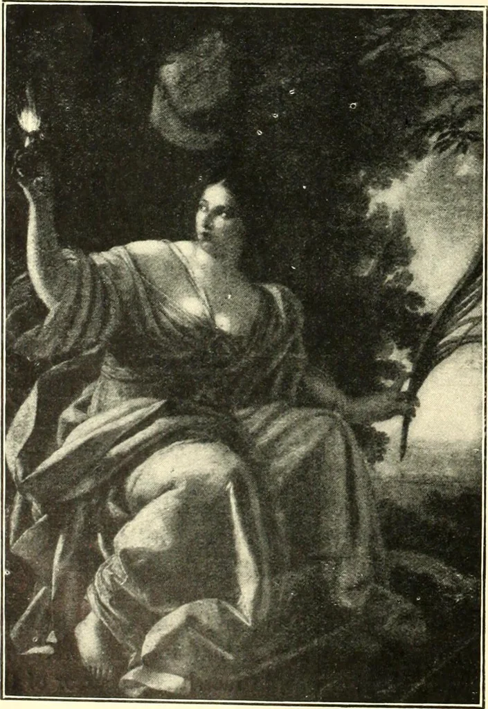 An illustration from An historical guide to French interiors, furniture, decoration, woodwork, & allied arts during the last half of the seventeenth century, the whole of the eighteenth century, and the earlier part of the nineteenth, 1900, leaf 10