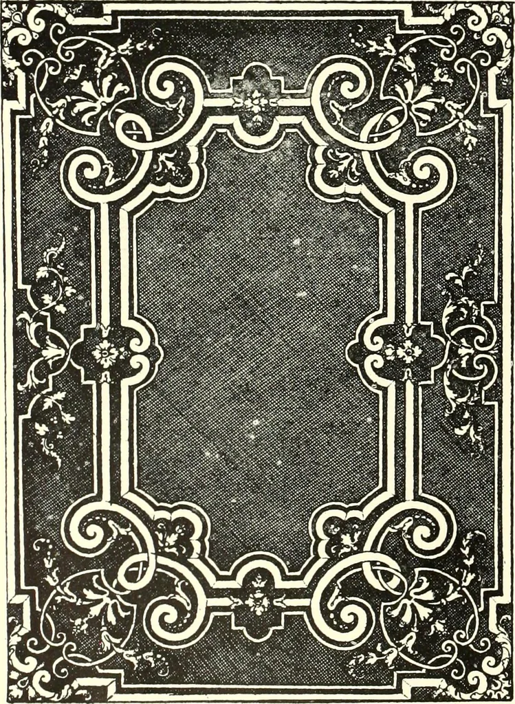 An illustration from An historical guide to French interiors, furniture, decoration, woodwork, & allied arts during the last half of the seventeenth century, the whole of the eighteenth century, and the earlier part of the nineteenth, 1900, leaf 110