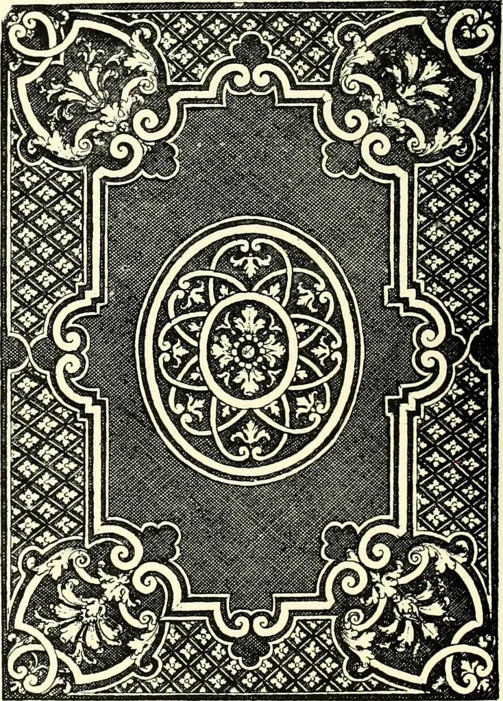 An illustration from An historical guide to French interiors, furniture, decoration, woodwork, & allied arts during the last half of the seventeenth century, the whole of the eighteenth century, and the earlier part of the nineteenth, 1900, leaf 110
