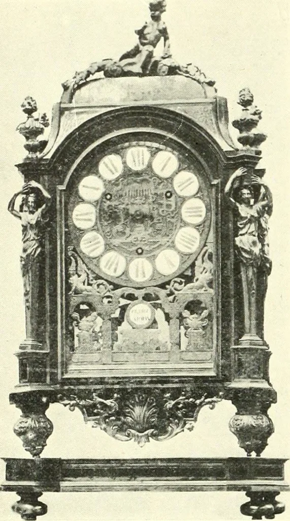 An illustration from An historical guide to French interiors, furniture, decoration, woodwork, & allied arts during the last half of the seventeenth century, the whole of the eighteenth century, and the earlier part of the nineteenth, 1900, leaf 120