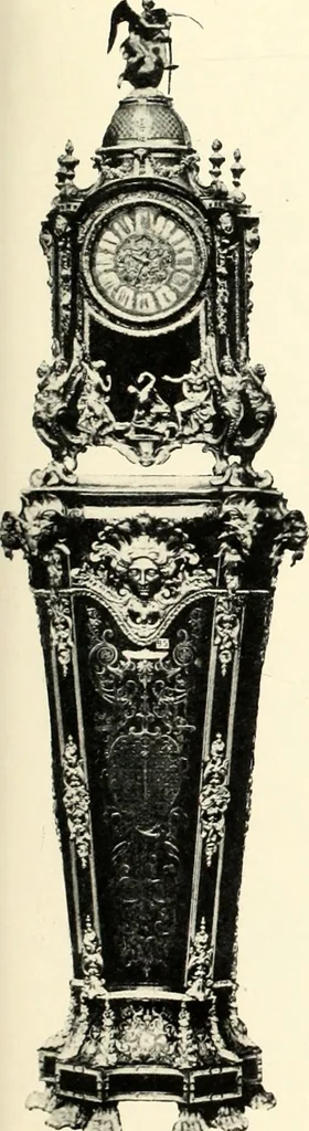 An illustration from An historical guide to French interiors, furniture, decoration, woodwork, & allied arts during the last half of the seventeenth century, the whole of the eighteenth century, and the earlier part of the nineteenth, 1900, leaf 125