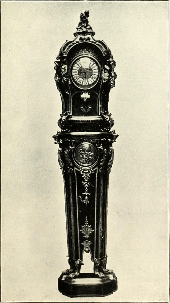 An illustration from An historical guide to French interiors, furniture, decoration, woodwork, & allied arts during the last half of the seventeenth century, the whole of the eighteenth century, and the earlier part of the nineteenth, 1900, leaf 131