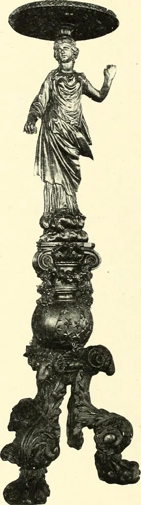 An illustration from An historical guide to French interiors, furniture, decoration, woodwork, & allied arts during the last half of the seventeenth century, the whole of the eighteenth century, and the earlier part of the nineteenth, 1900, leaf 132
