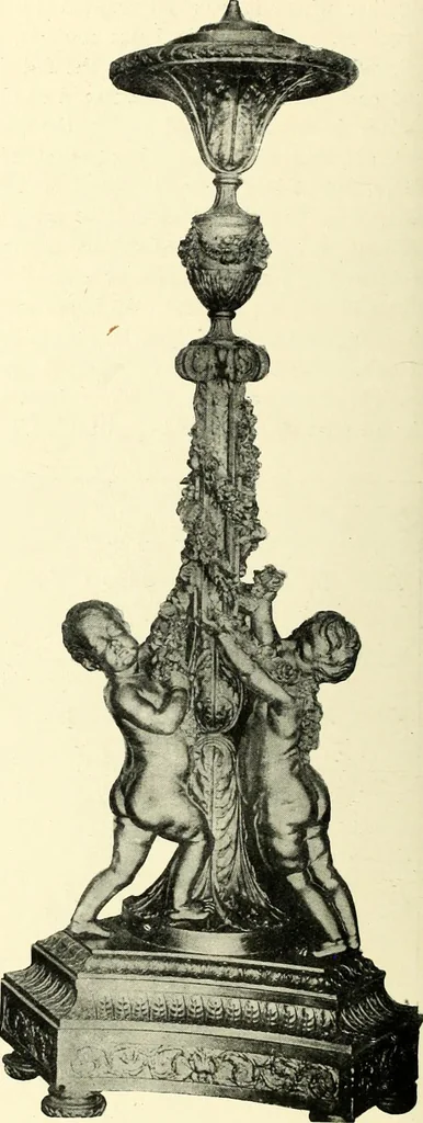 An illustration from An historical guide to French interiors, furniture, decoration, woodwork, & allied arts during the last half of the seventeenth century, the whole of the eighteenth century, and the earlier part of the nineteenth, 1900, leaf 132