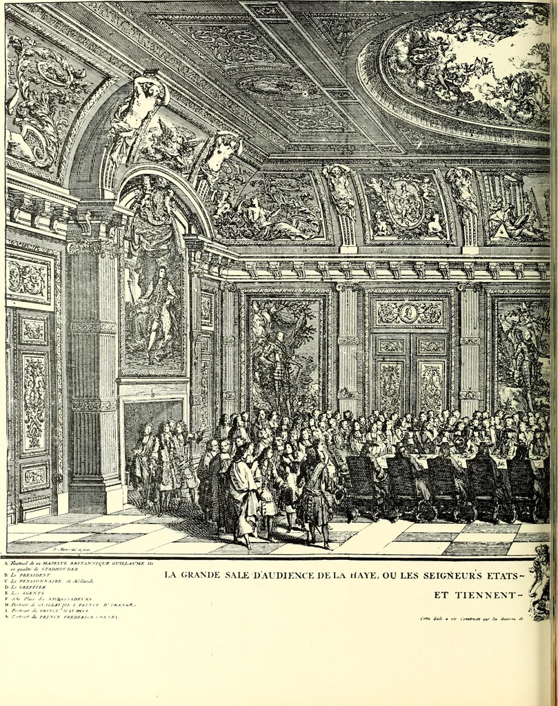 An illustration from An historical guide to French interiors, furniture, decoration, woodwork, & allied arts during the last half of the seventeenth century, the whole of the eighteenth century, and the earlier part of the nineteenth, 1900, leaf 136