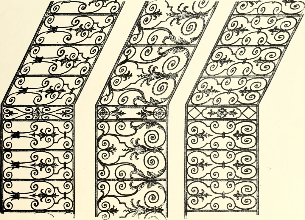 An illustration from An historical guide to French interiors, furniture, decoration, woodwork, & allied arts during the last half of the seventeenth century, the whole of the eighteenth century, and the earlier part of the nineteenth, 1900, leaf 137