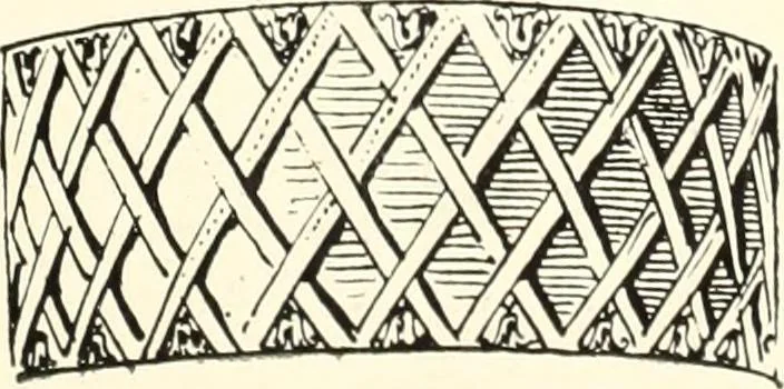 An illustration from An historical guide to French interiors, furniture, decoration, woodwork, & allied arts during the last half of the seventeenth century, the whole of the eighteenth century, and the earlier part of the nineteenth, 1900, leaf 143