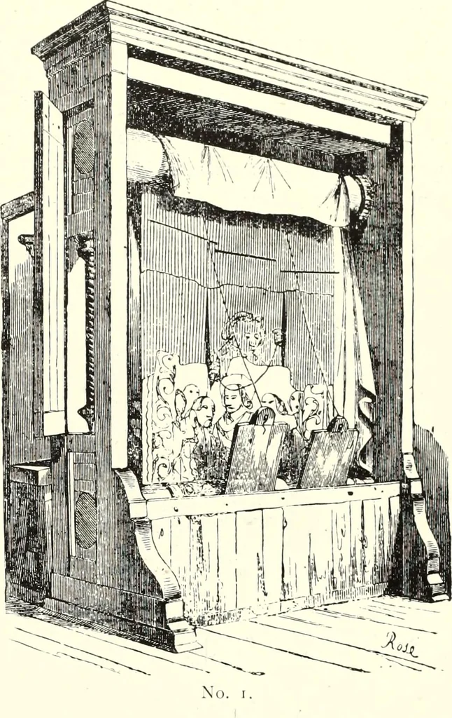 An illustration from An historical guide to French interiors, furniture, decoration, woodwork, & allied arts during the last half of the seventeenth century, the whole of the eighteenth century, and the earlier part of the nineteenth, 1900, leaf 151