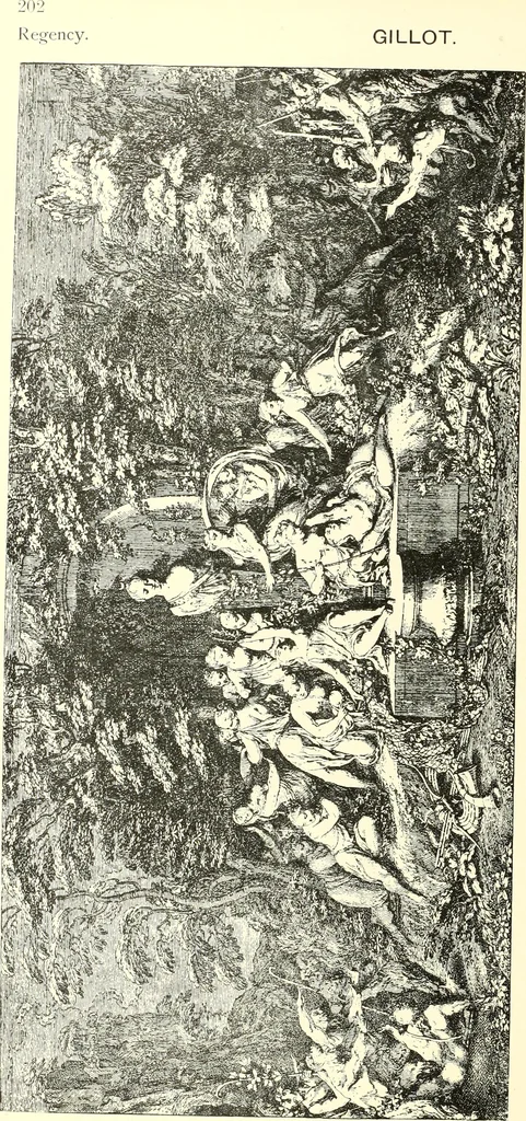 An illustration from An historical guide to French interiors, furniture, decoration, woodwork, & allied arts during the last half of the seventeenth century, the whole of the eighteenth century, and the earlier part of the nineteenth, 1900, leaf 162