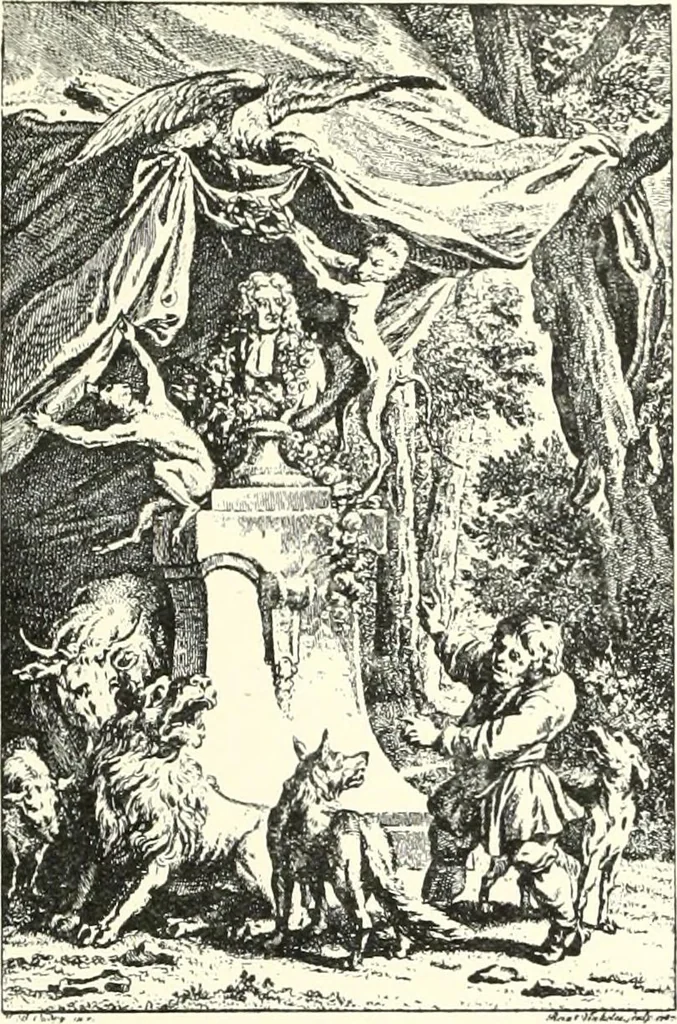 An illustration from An historical guide to French interiors, furniture, decoration, woodwork, & allied arts during the last half of the seventeenth century, the whole of the eighteenth century, and the earlier part of the nineteenth, 1900, leaf 169