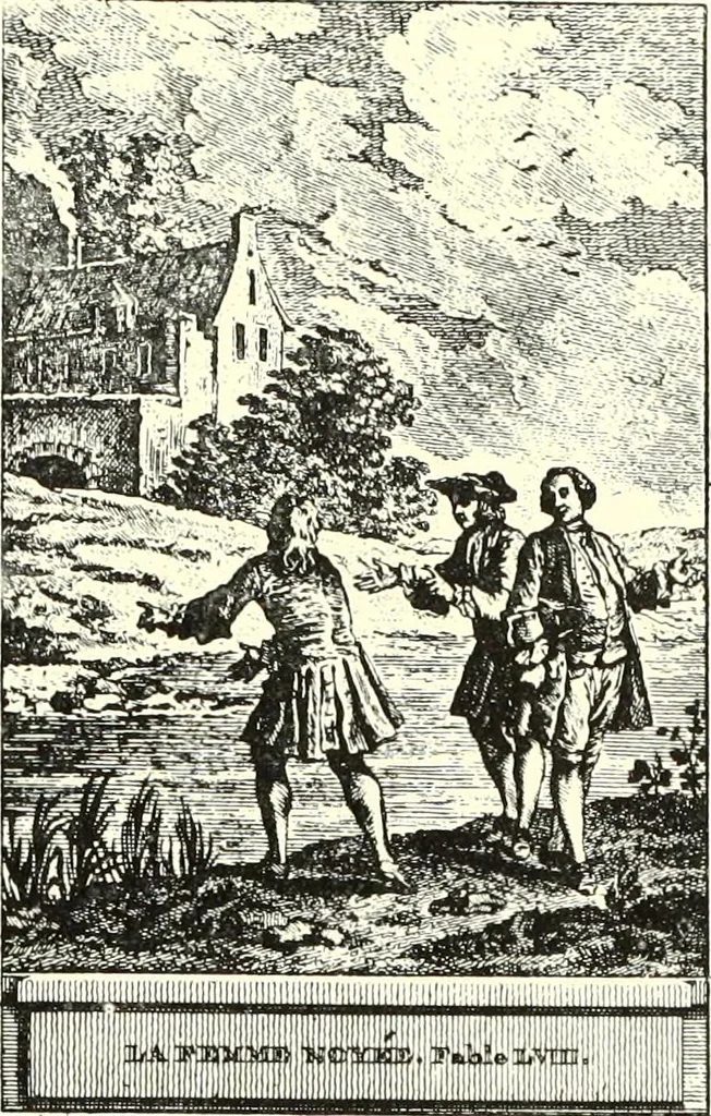 An illustration from An historical guide to French interiors, furniture, decoration, woodwork, & allied arts during the last half of the seventeenth century, the whole of the eighteenth century, and the earlier part of the nineteenth, 1900, leaf 174