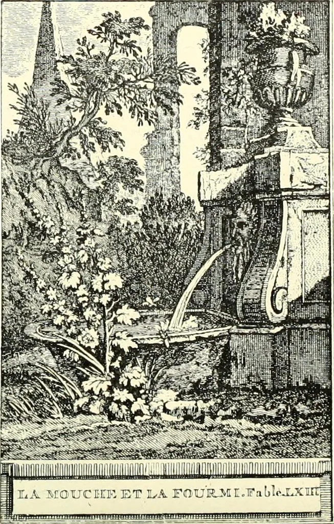 An illustration from An historical guide to French interiors, furniture, decoration, woodwork, & allied arts during the last half of the seventeenth century, the whole of the eighteenth century, and the earlier part of the nineteenth, 1900, leaf 174