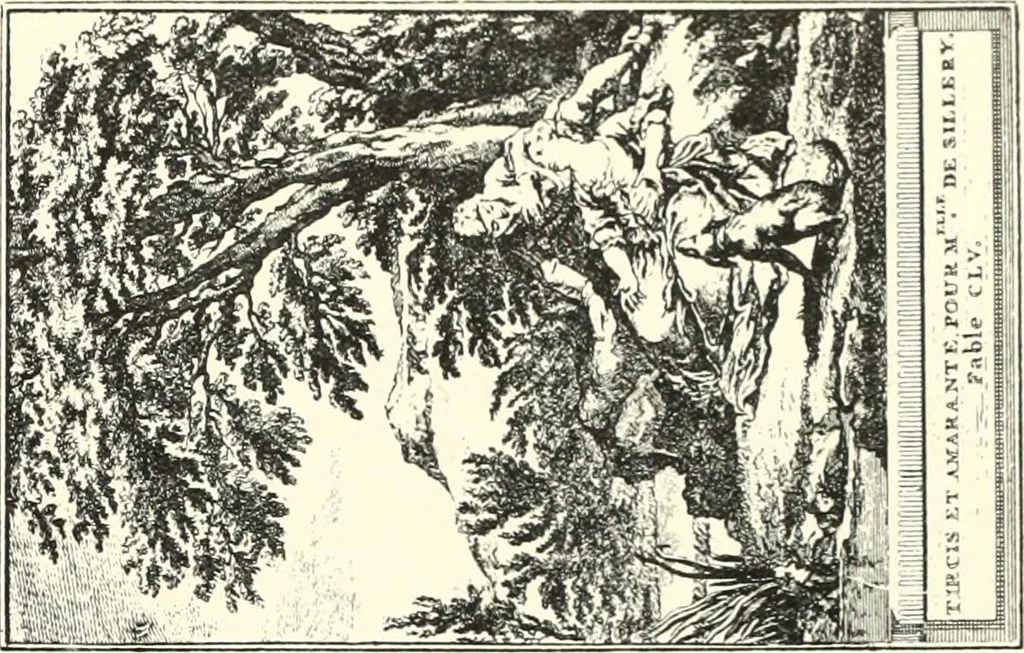 An illustration from An historical guide to French interiors, furniture, decoration, woodwork, & allied arts during the last half of the seventeenth century, the whole of the eighteenth century, and the earlier part of the nineteenth, 1900, leaf 177