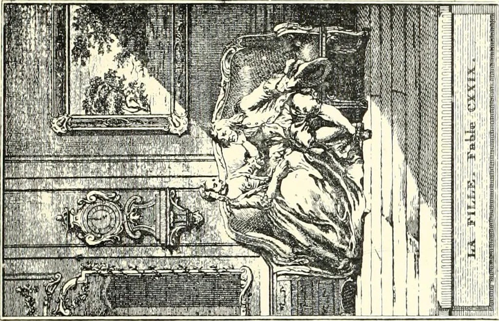 An illustration from An historical guide to French interiors, furniture, decoration, woodwork, & allied arts during the last half of the seventeenth century, the whole of the eighteenth century, and the earlier part of the nineteenth, 1900, leaf 179