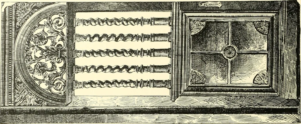 An illustration from An historical guide to French interiors, furniture, decoration, woodwork, & allied arts during the last half of the seventeenth century, the whole of the eighteenth century, and the earlier part of the nineteenth, 1900, leaf 18