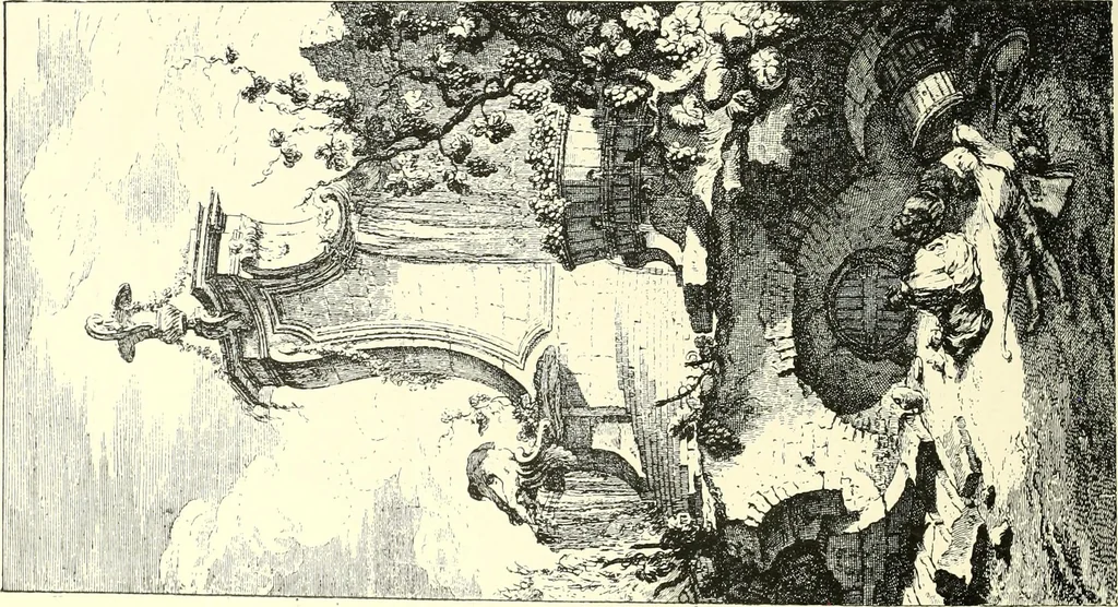 An illustration from An historical guide to French interiors, furniture, decoration, woodwork, & allied arts during the last half of the seventeenth century, the whole of the eighteenth century, and the earlier part of the nineteenth, 1900, leaf 192