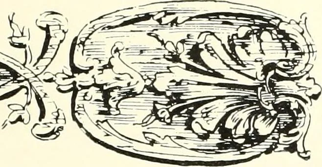 An illustration from An historical guide to French interiors, furniture, decoration, woodwork, & allied arts during the last half of the seventeenth century, the whole of the eighteenth century, and the earlier part of the nineteenth, 1900, leaf 199
