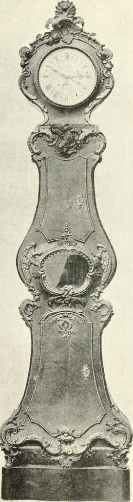 An illustration from An historical guide to French interiors, furniture, decoration, woodwork, & allied arts during the last half of the seventeenth century, the whole of the eighteenth century, and the earlier part of the nineteenth, 1900, leaf 199