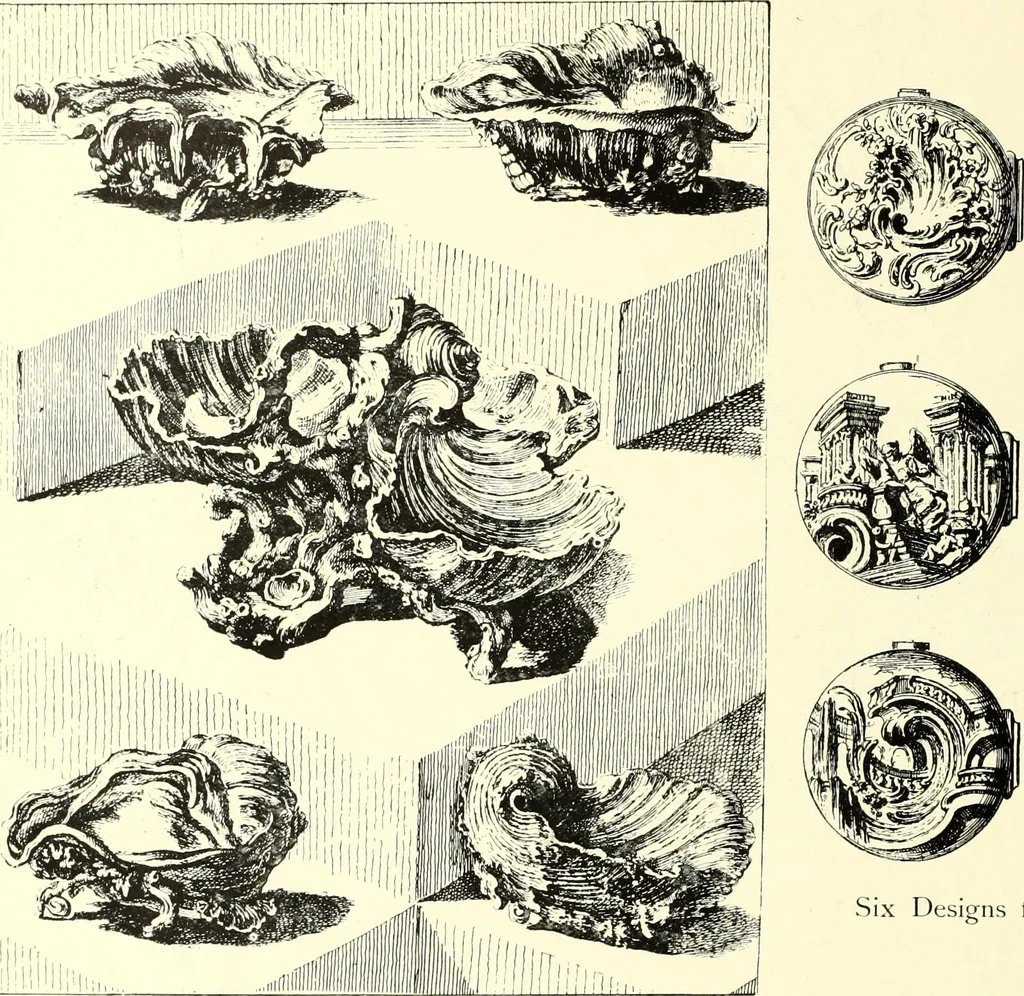 An illustration from An historical guide to French interiors, furniture, decoration, woodwork, & allied arts during the last half of the seventeenth century, the whole of the eighteenth century, and the earlier part of the nineteenth, 1900, leaf 212