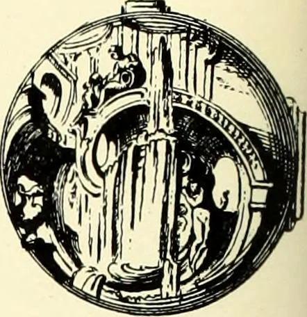 An illustration from An historical guide to French interiors, furniture, decoration, woodwork, & allied arts during the last half of the seventeenth century, the whole of the eighteenth century, and the earlier part of the nineteenth, 1900, leaf 212