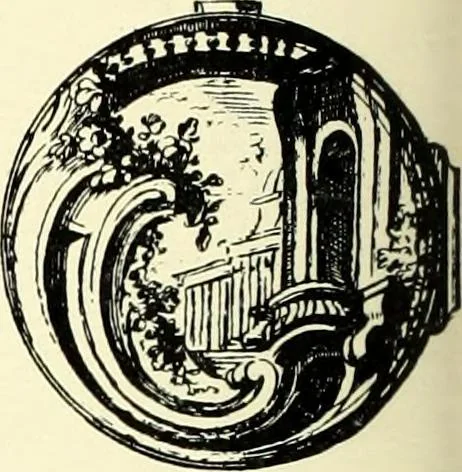 An illustration from An historical guide to French interiors, furniture, decoration, woodwork, & allied arts during the last half of the seventeenth century, the whole of the eighteenth century, and the earlier part of the nineteenth, 1900, leaf 212