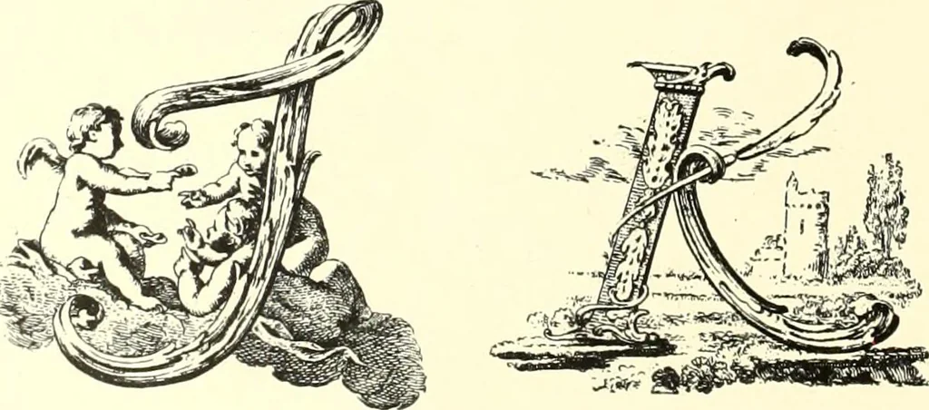 An illustration from An historical guide to French interiors, furniture, decoration, woodwork, & allied arts during the last half of the seventeenth century, the whole of the eighteenth century, and the earlier part of the nineteenth, 1900, leaf 220